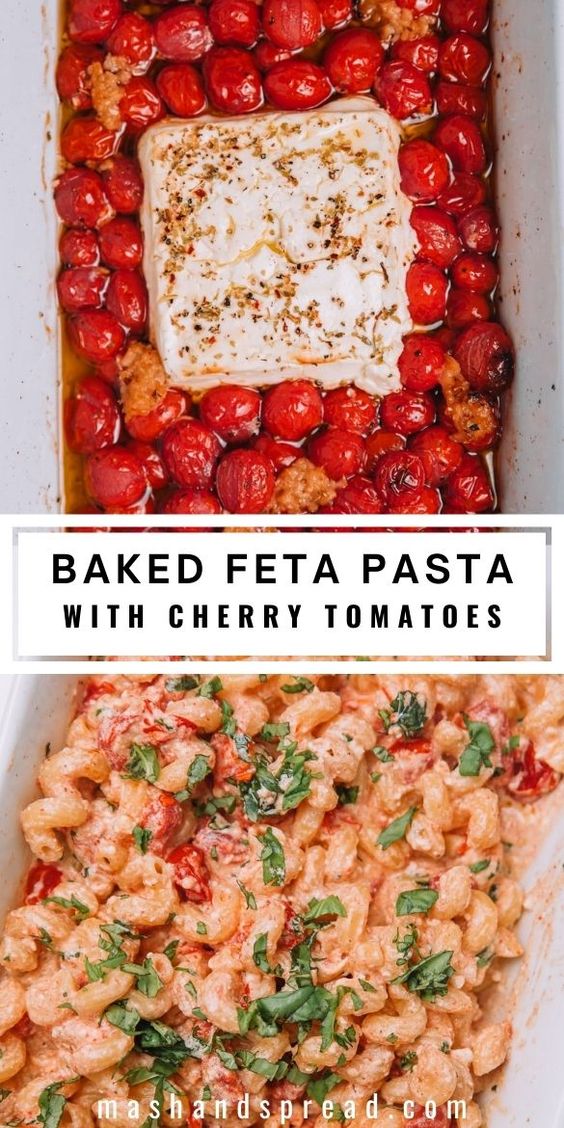 Baked feta pasta Healthy recipes for singles