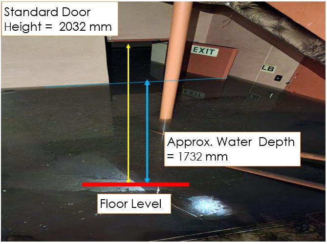 The flooded National Assembly basement