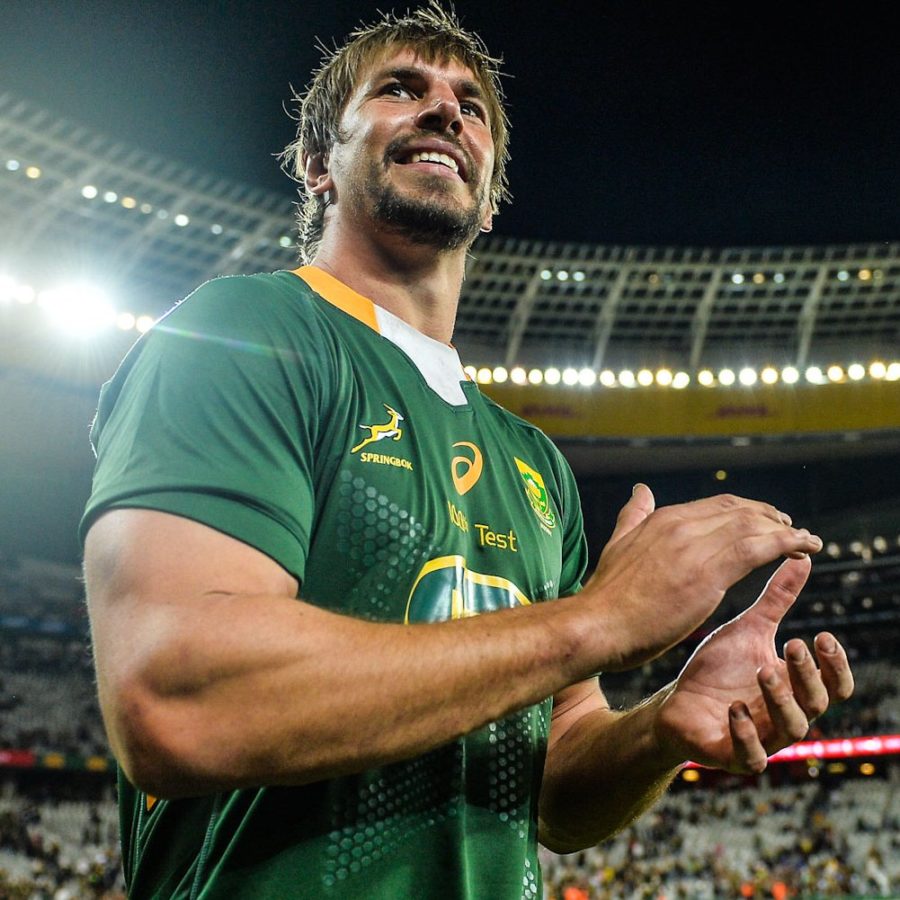 Eben Etzebeth at the Cape Town Stadium after playing his 100th Test for the Springboks.