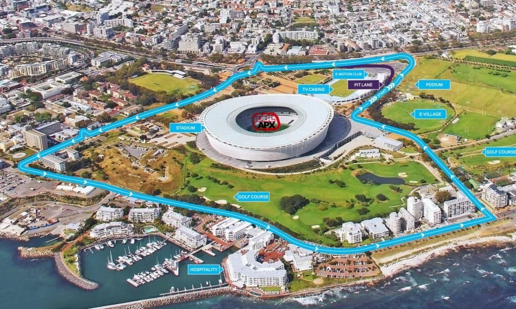 Formula E Cape Town Map