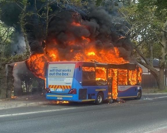 Hout Bay Myciti bus burning