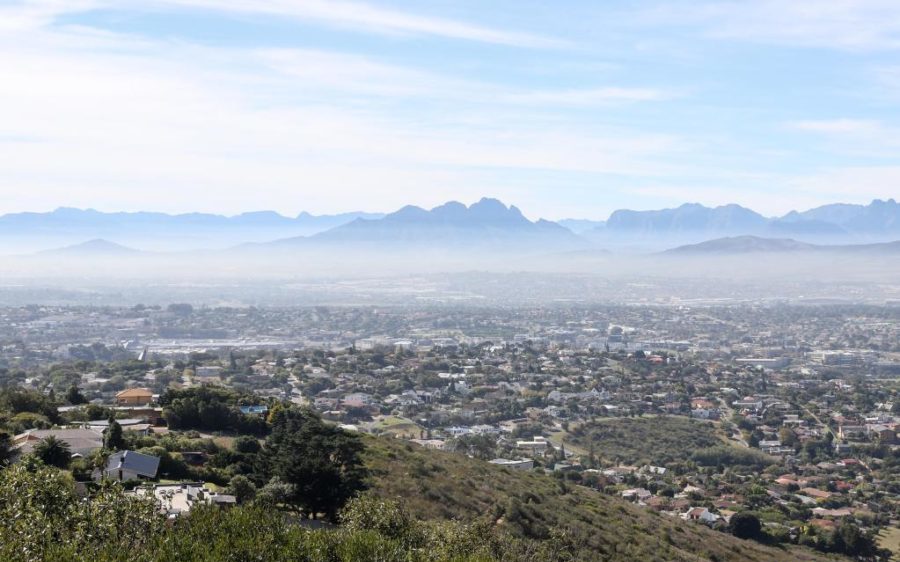 The view of the Northern Suburbs from the Tygerburg Nature Reserve in Plattekloof.