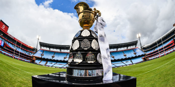 The Currie Cup on display at Loftus Versfeld.