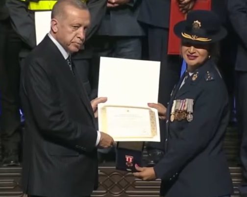 Brigadier Vimla Moodley receives Turkish Presidential Award