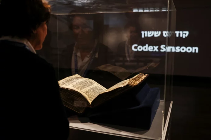 Codex Sansoon on display in museum