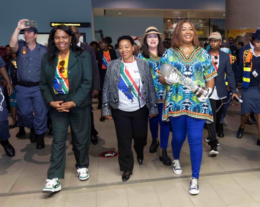 Netball world cup trophy arrival