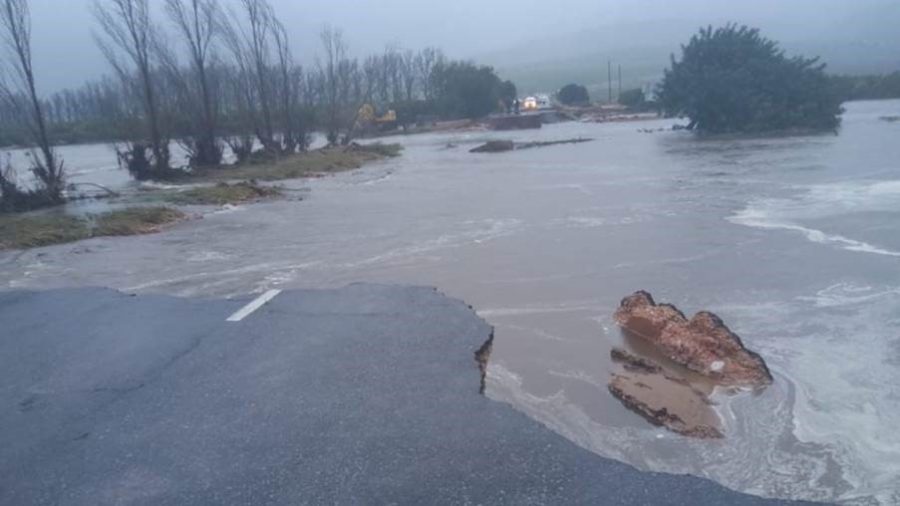 broken and flooded Cederberg roads