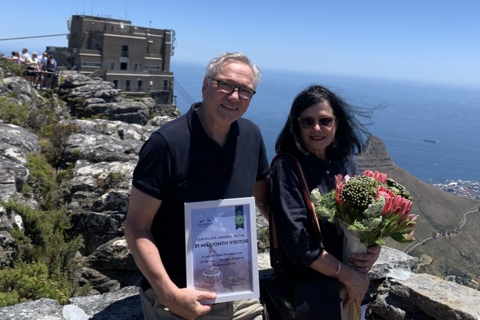 Table Mountain Cableway welcomes 31-millionth visitor