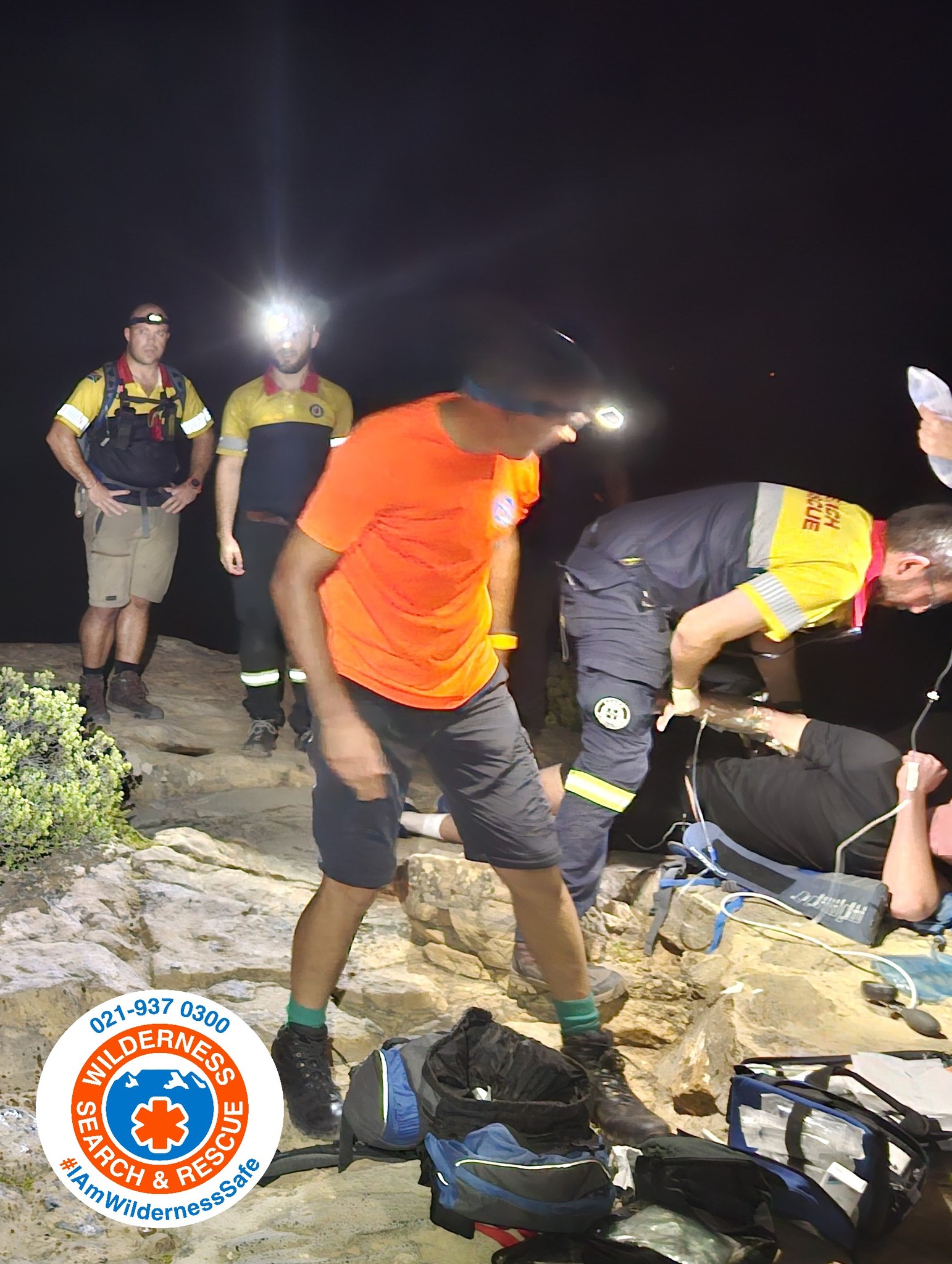 Unconscious teen on Lion's Head