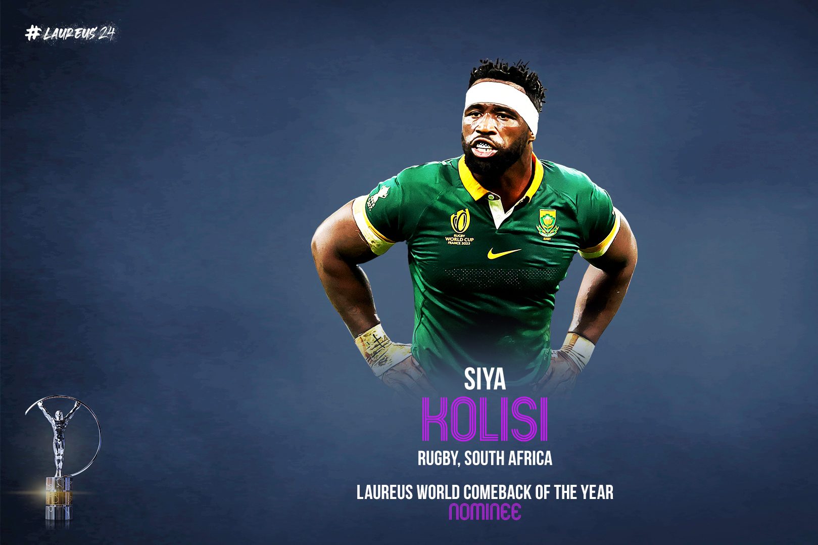 Record-breaking Springboks lead South African nominees for 2024 Laureus World Sports Awards