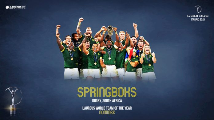 Record-breaking Springboks lead South African nominees for 2024 Laureus World Sports Awards