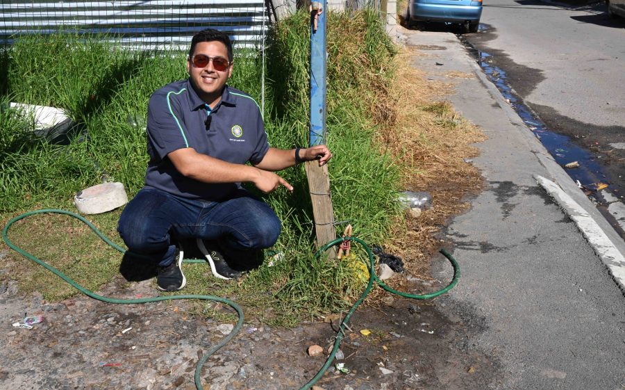 Cllr Zahid Badroodien tackling illegal connections