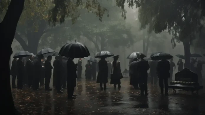 funerals in the rain