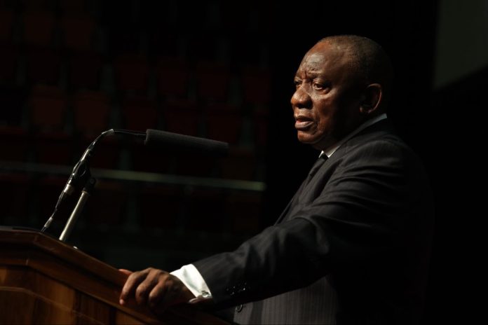 cyril ramaphosa at pravin gordhan's funeral