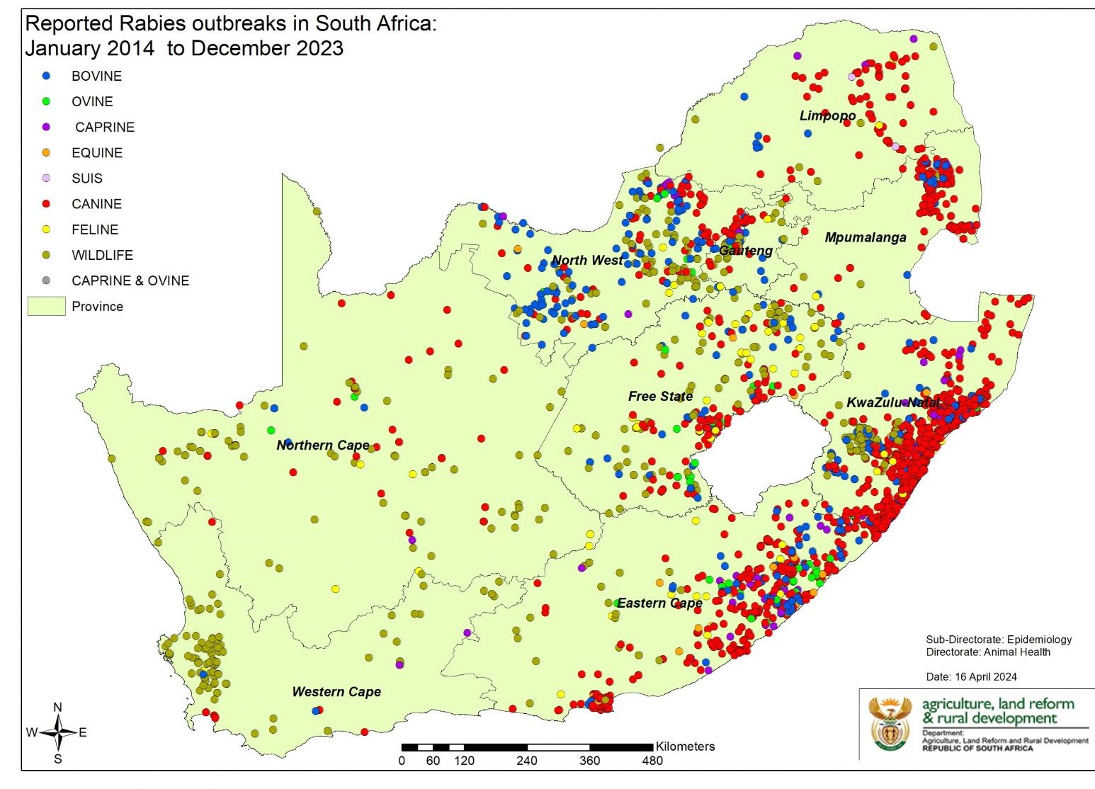 Be warned about rabies in dogs, Cape fur seals and other animals in South Africa