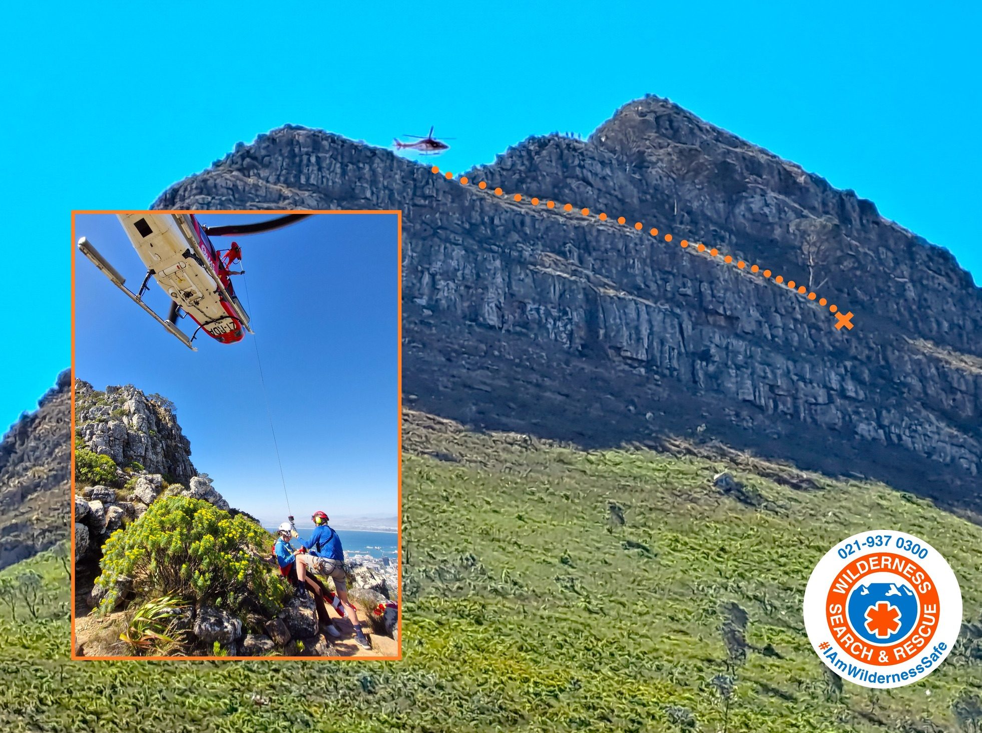 Hiker rescued on Lion's Head