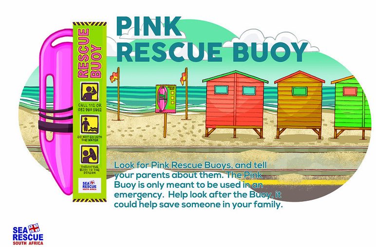 The NSRI's Pink Rescue Buoy Project has saved 200 lives