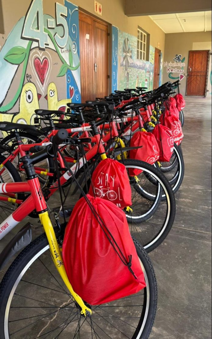 Twenty bicycles were handed over to use in the fight against GBV