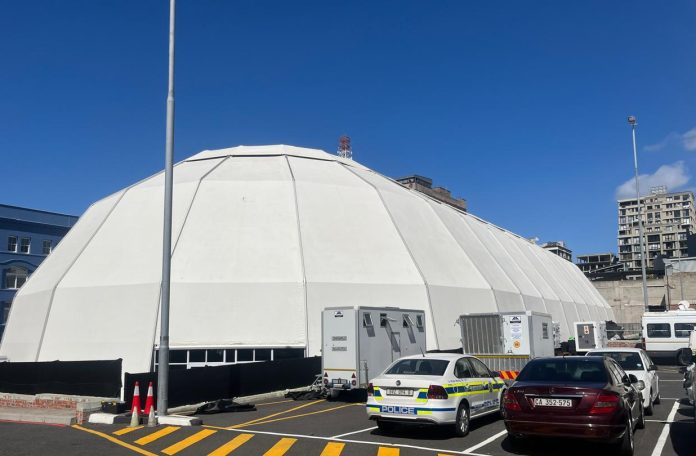 The Dome is completed ahead of the replies of the State of the Nation Address
