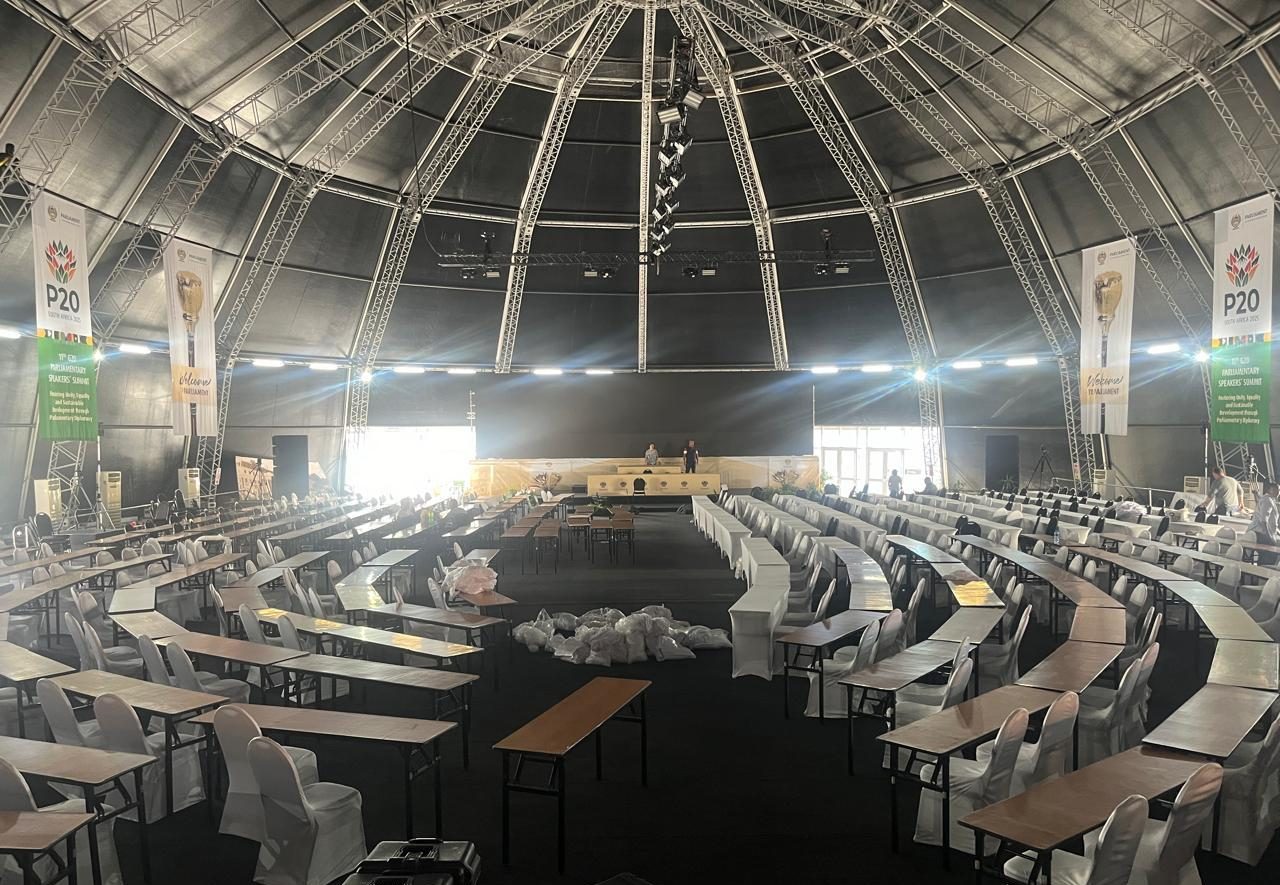 The Dome is completed ahead of the replies of the State of the Nation Address