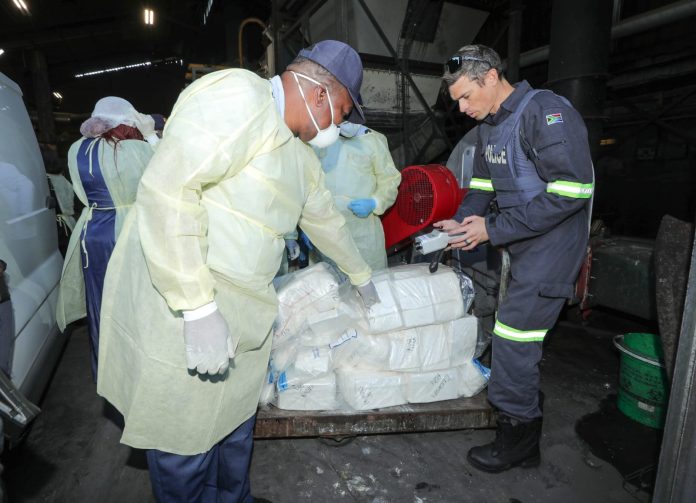 Police destroy drugs worth millions