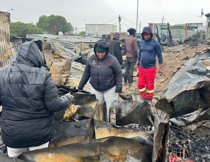 A fire brings devastation to Khayelitsha