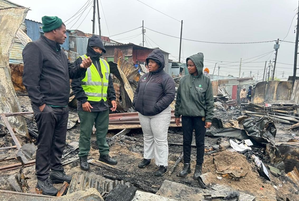 A fire brings devastation to Khayelitsha