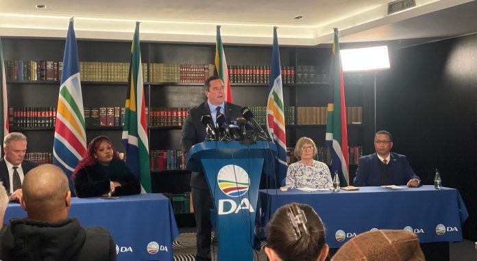DA withdraws from National Dialogue