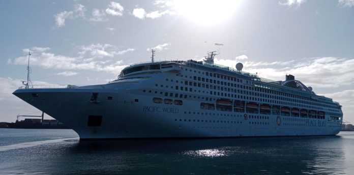 Good morning, Pacific World Peace Boat in Cape Town.