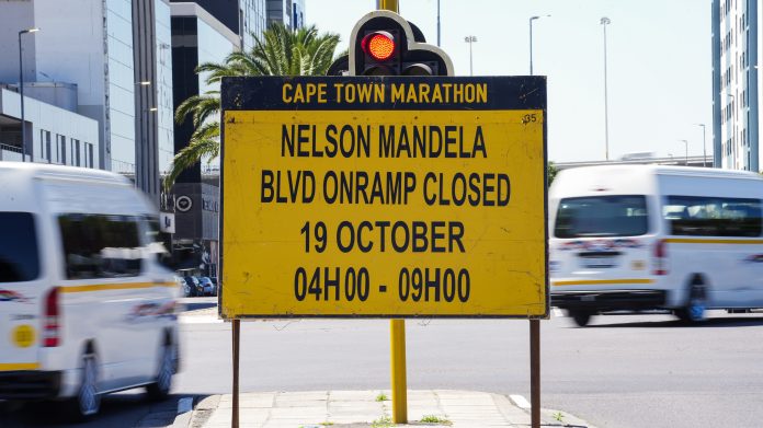 road closures in the City for Cape Town Marathon