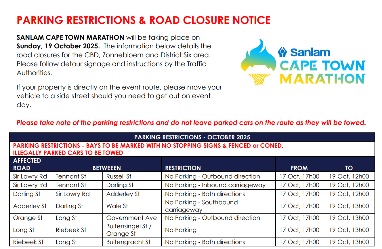 road closures
