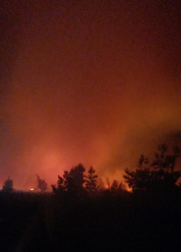 Firefighters continue to battle a blaze near Drakenstein Prison