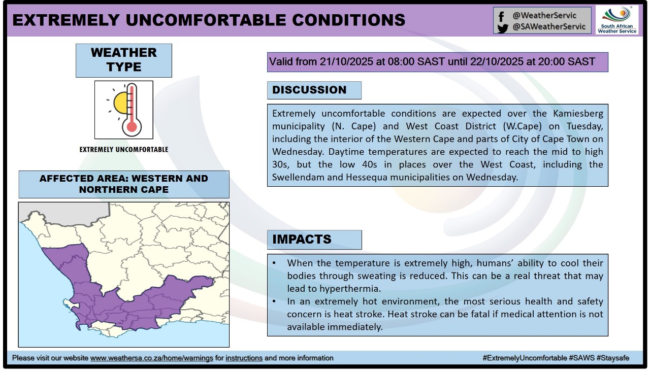 saws weather advisory
