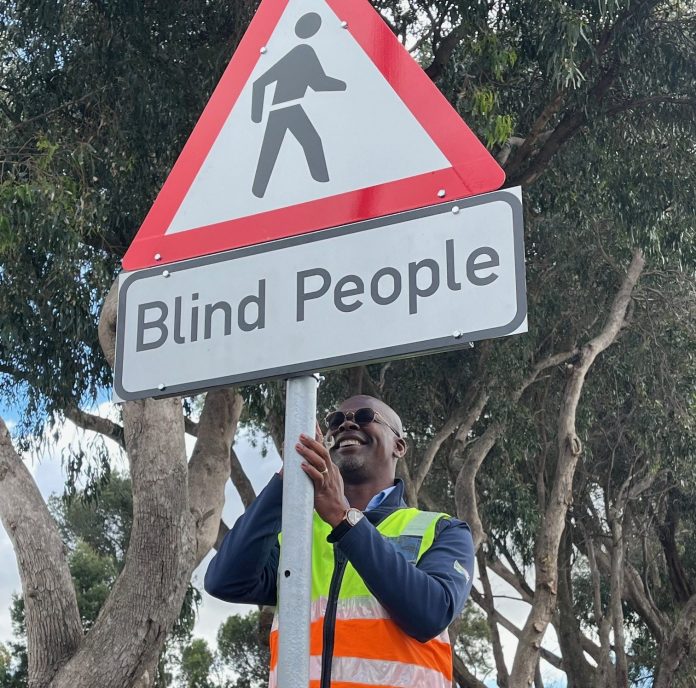 wc mobility mec launches pedestrian safety signage for the visually impaired