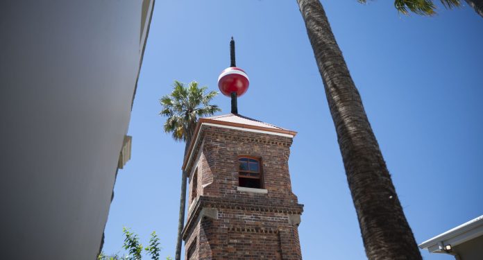 Make a turn at the Time Ball Tower in Cape Town