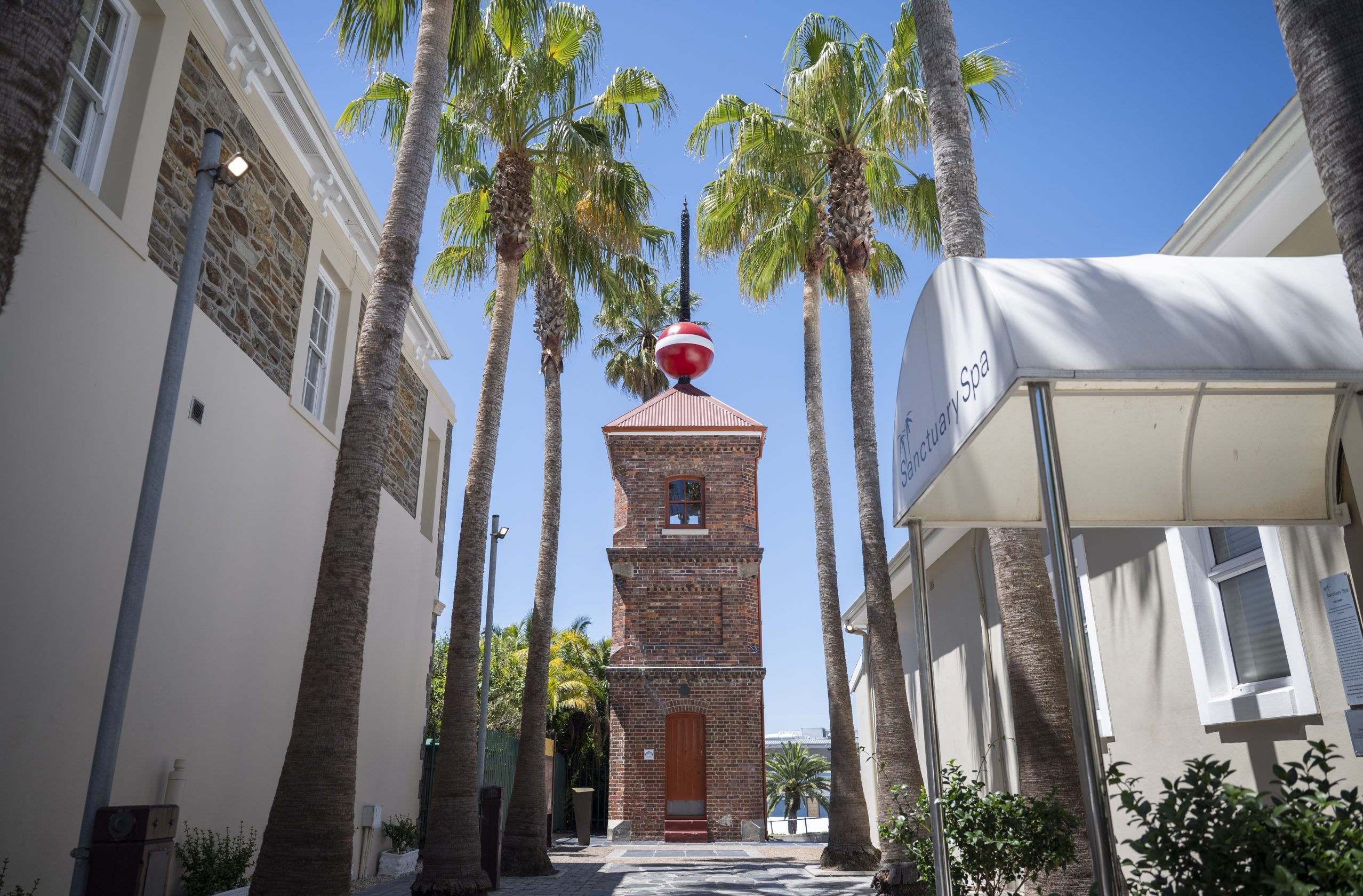 Make a turn at the Time Ball Tower in Cape Town
