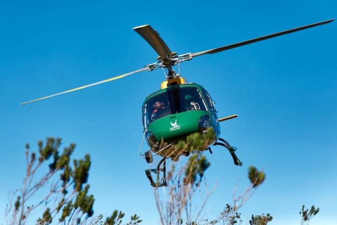 Helicopter deployed during festive season