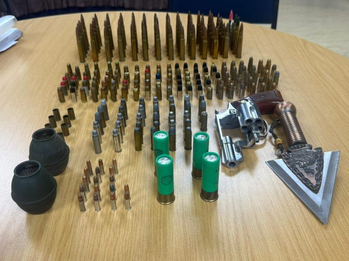 Law enforcement seize weapons