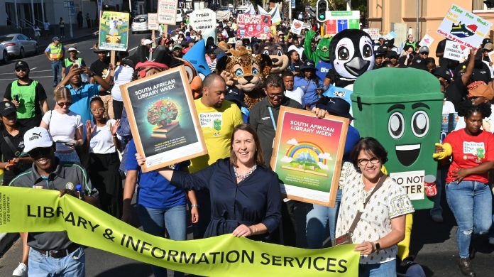 Librarians have taken to the streets to celebrate reading