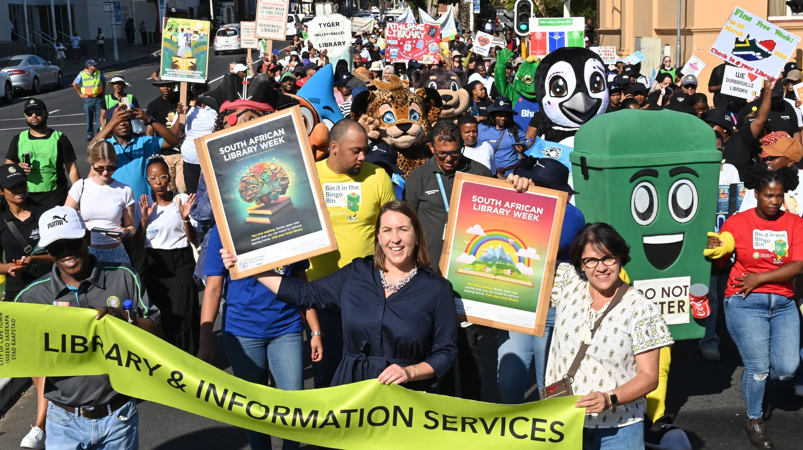 Librarians have taken to the streets to celebrate reading