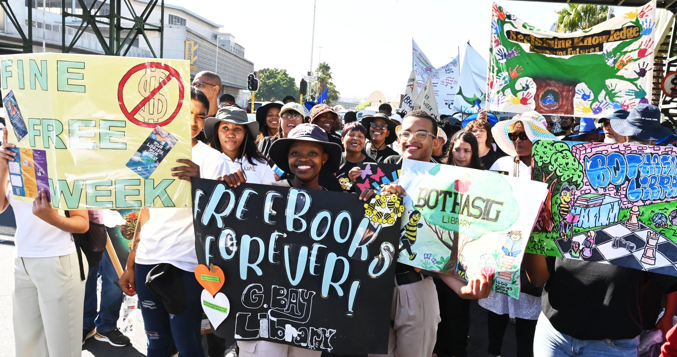 Librarians have taken to the streets to celebrate reading
