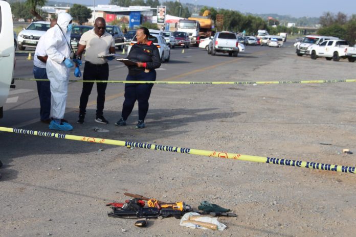 Seven suspects were arrested in Klerksdorp after a foiled plot to bomb an ATM, with firearms and explosives seized.