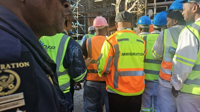Compliance check and crackdown on illegal immigrants in CPT CBD